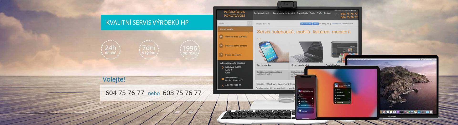 slider Servis a opravy výrobků HP po celé České republice
